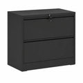 Armoire à dossiers 2 tiroirs en métal Noir