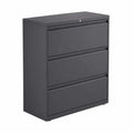 Armoire à tiroirs en acier 3 tiroirs Gris